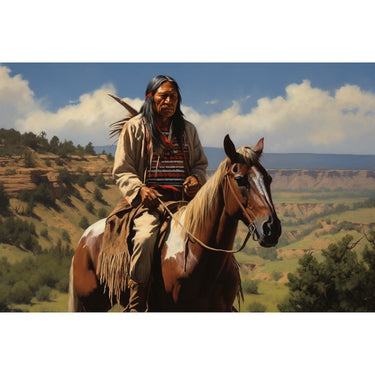 Native American Indian Horse Canvas
